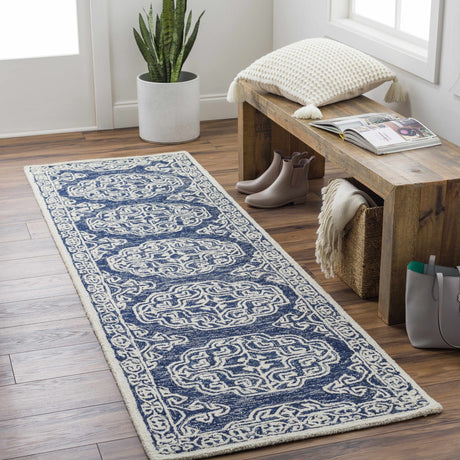 Glenoma Blue Regency Wool Rug - Ornate Home