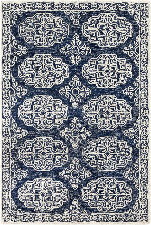 Glenoma Blue Regency Wool Rug - Ornate Home