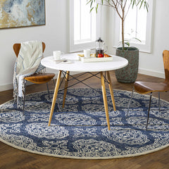Glenoma Blue Regency Wool Rug - Ornate Home