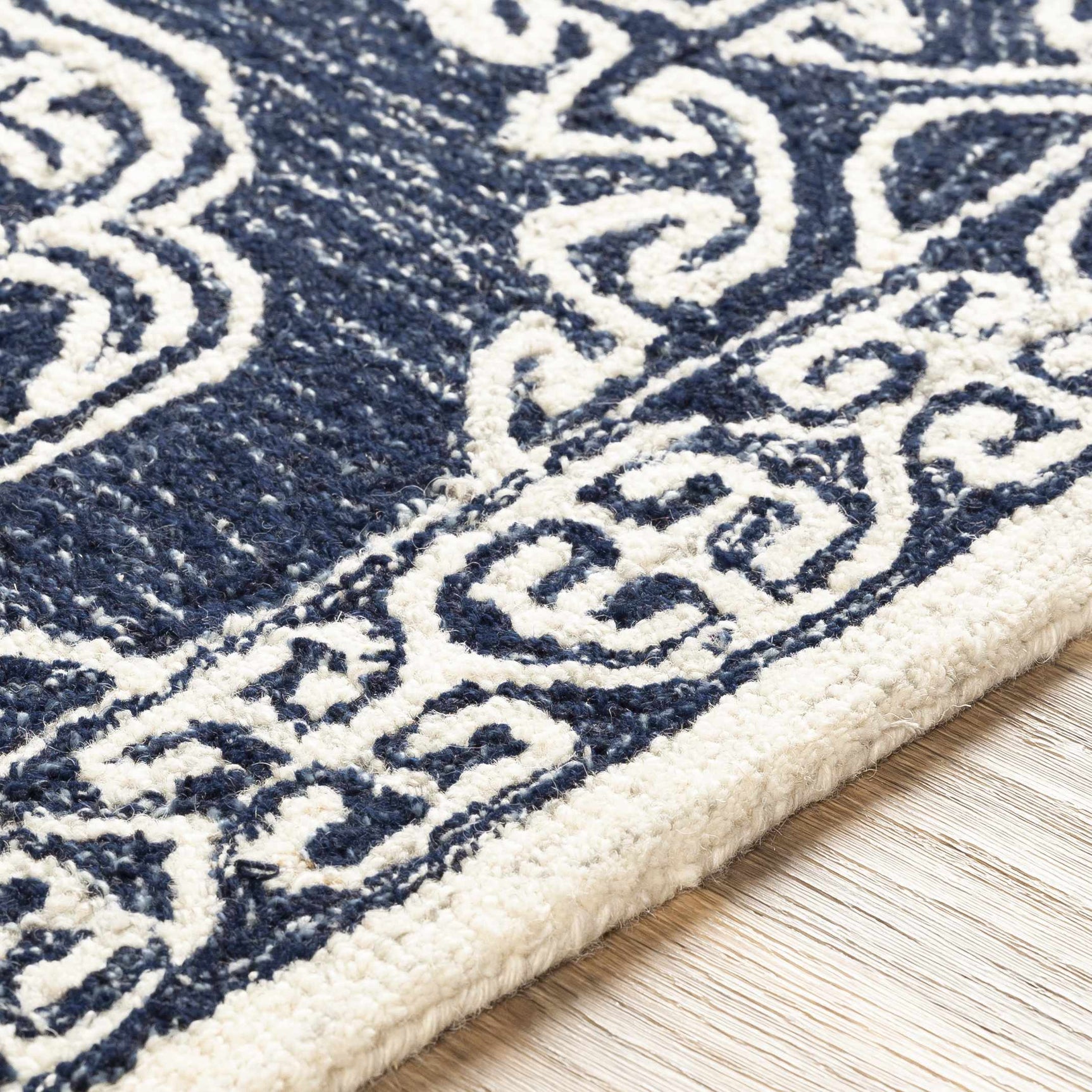 Glenoma Blue Regency Wool Rug - Ornate Home