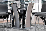 Glenview Gray/Chrome 7 Pc. Dining Set - Ornate Home