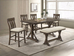 Lloyd Brown/Oat Counter Height Dining Set - Ornate Home