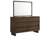 Glenwood Warm Brown Dresser and Mirror - Ornate Home