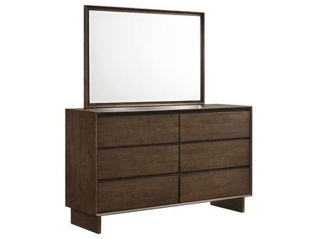 Glenwood Warm Brown Dresser and Mirror - Ornate Home