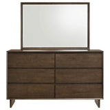 Glenwood Warm Brown Dresser and Mirror - Ornate Home