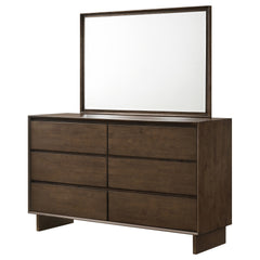 Glenwood Warm Brown Dresser and Mirror - Ornate Home
