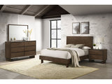 Glenwood Warm Brown Eastern King 4-piece Bedroom Set - Ornate Home