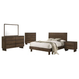 Glenwood Warm Brown  Eastern King 5-piece Bedroom Set - Ornate Home