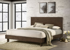 Glenwood Warm Brown Eastern King Panel Bed - Ornate Home
