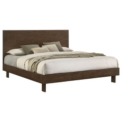 Glenwood Warm Brown Eastern King Panel Bed - Ornate Home