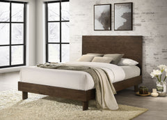 Glenwood Warm Brown Queen Panel Bed - Ornate Home