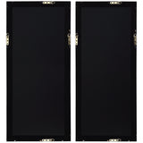 Glimmering Agate Blue/Gold/White Abstract Prints (Set of 2) - Ornate Home