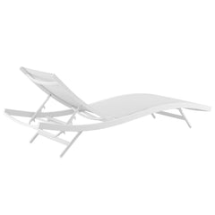Glimpse White Outdoor Patio Mesh Chaise Lounge (Set of 4) - Ornate Home