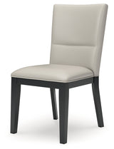Glinari Taupe/Black Dining Chair (Set of  2) (Online Special Price) - Ornate Home