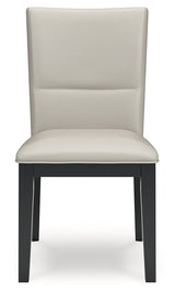 Glinari Taupe/Black Dining Chair (Set of  2) (Online Special Price) - Ornate Home