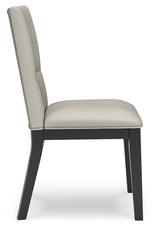 Glinari Taupe/Black Dining Chair (Set of  2) (Online Special Price) - Ornate Home