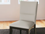 Glinari Taupe/Black Dining Chair (Set of  2) (Online Special Price) - Ornate Home