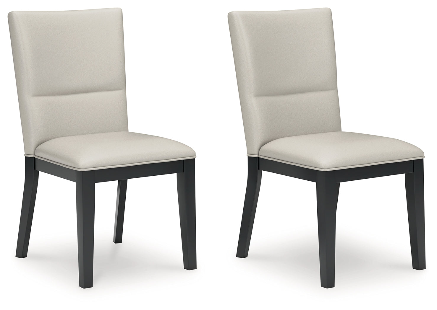Glinari Taupe/Black Dining Chair (Set of  2) - Ornate Home