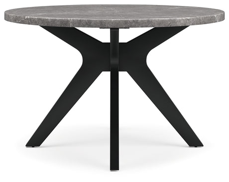 Glinari Taupe/Black Dining Table - Ornate Home