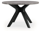 Glinari Taupe/Black Dining Table - Ornate Home