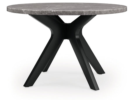 Glinari Taupe/Black Dining Table - Ornate Home
