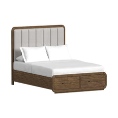 Glinda Brown 4-Piece Queen Storage Bedroom Set with 2 Nightstands & Chest - Ornate Home