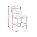 Glinda Brown 7-Piece Counter Height Dining Set with Table, Four Chairs & Two UPH Chairs - Ornate Home