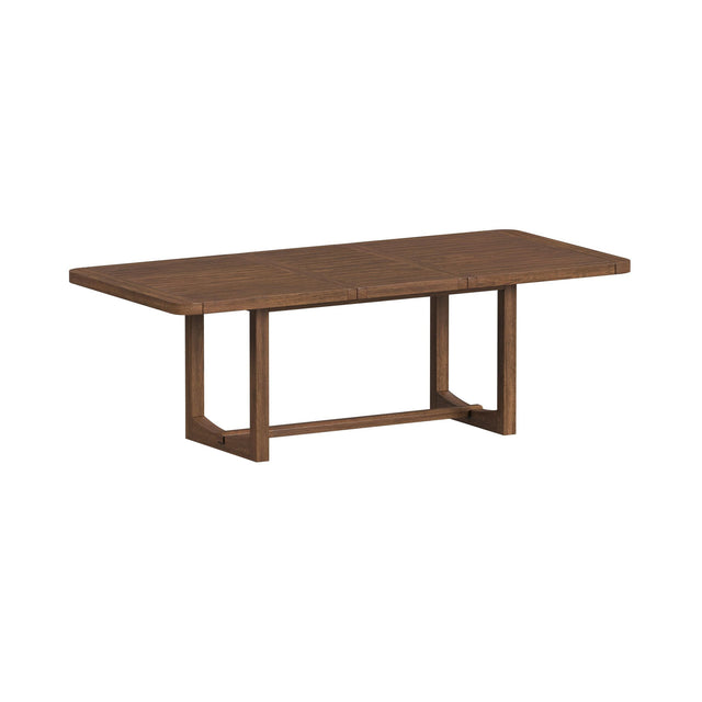 Glinda Brown Dining Table with 18" Leaf - Ornate Home