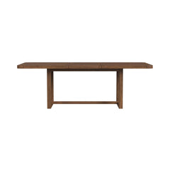 Glinda Brown Dining Table with 18" Leaf - Ornate Home