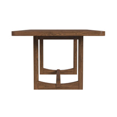 Glinda Brown Dining Table with 18" Leaf - Ornate Home