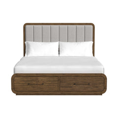 Glinda Brown King Storage Bed - Ornate Home