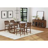Glinda Brown/Light Grey Counter Chair (Set of 2) - Ornate Home