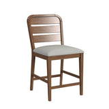 Glinda Brown/Light Grey Counter Chair (Set of 2) - Ornate Home