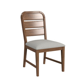 Glinda Brown/Light Grey Dining Side Chair (Set of 2) - Ornate Home
