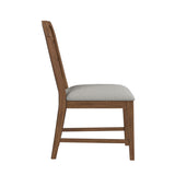 Glinda Brown/Light Grey Dining Side Chair (Set of 2) - Ornate Home