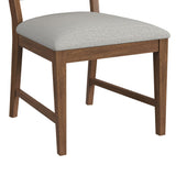 Glinda Brown/Light Grey Dining Side Chair (Set of 2) - Ornate Home