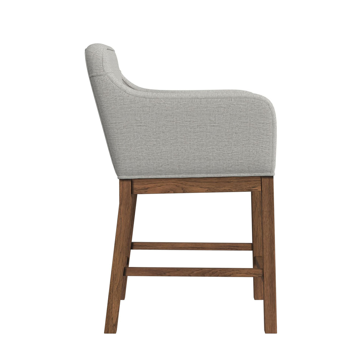 Glinda Brown/Light Grey UPH Counter Chair (Set of 2) - Ornate Home