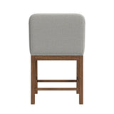 Glinda Brown/Light Grey UPH Counter Chair (Set of 2) - Ornate Home