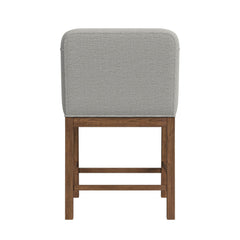 Glinda Brown/Light Grey UPH Counter Chair (Set of 2) - Ornate Home