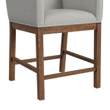 Glinda Brown/Light Grey UPH Counter Chair (Set of 2) - Ornate Home
