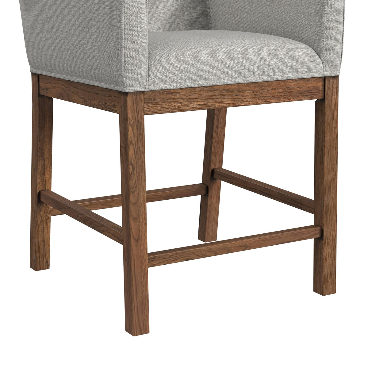 Glinda Brown/Light Grey UPH Counter Chair (Set of 2) - Ornate Home