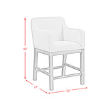 Glinda Brown/Light Grey UPH Counter Chair (Set of 2) - Ornate Home