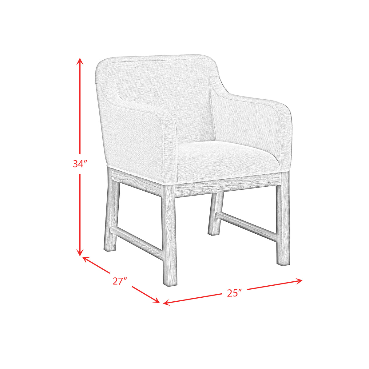 Glinda Brown/Light Grey UPH Dining Chair (Set of 2) - Ornate Home