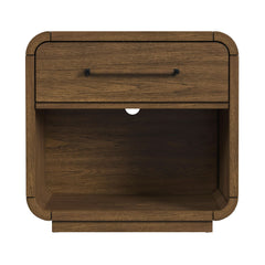 Glinda Brown Nightstand with USBC - Ornate Home