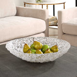 Glint White Glass Bowl - Ornate Home