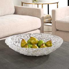Glint White Glass Bowl - Ornate Home