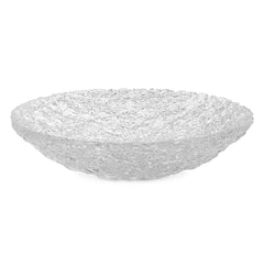 Glint White Glass Bowl - Ornate Home