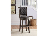 Glison Charcoal/Walnut Counter Height Chair (1Pc) - Ornate Home