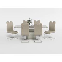 Glissand Beige Side Chair - Ornate Home