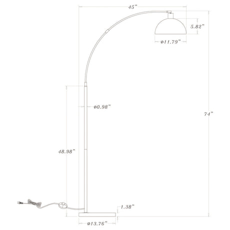 Gloria Gold Floor Lamp - Ornate Home